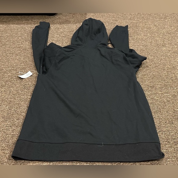NWT! Men's Old Navy Active Dynamic Black Fleece Jacket M Men's Black Hood Jacket - Picture 3 of 3